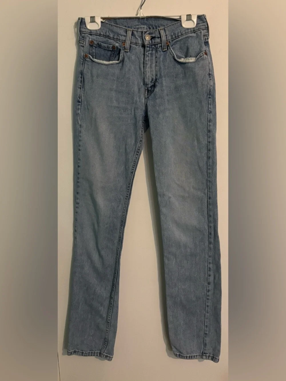 Levi's 514 Mens Sz‎ 29x32 Straight Leg Slim Fit Cotton Elastane Light Wash